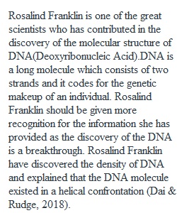 Module 4 Discussion 1 The Double Helix Double crossed